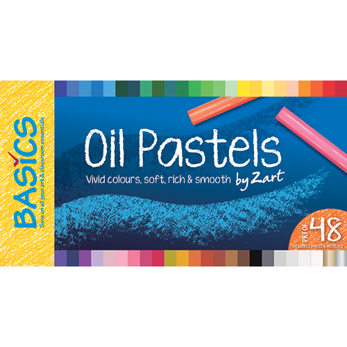 Basics Oil Pastels Black 48's - ZartArt Catalogue